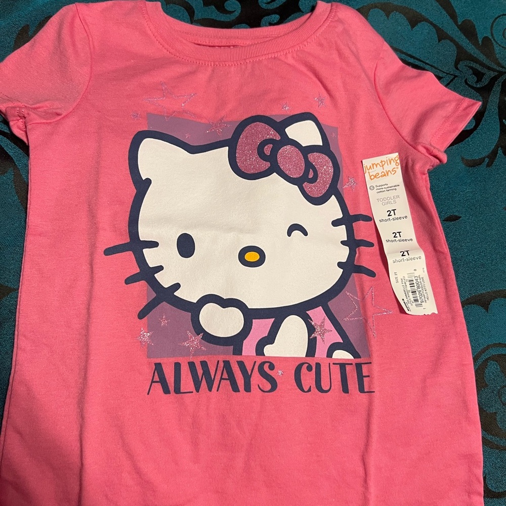 Jumping Beans Pink Hello Kitty Short Sleeve Tee